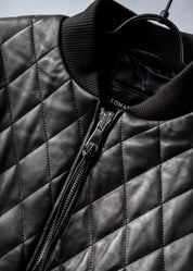 Bomber leather jacket