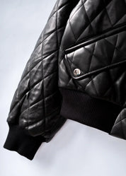 Bomber leather jacket