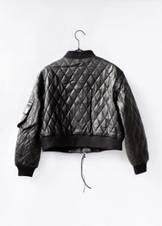 Bomber leather jacket