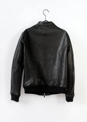 Bomber leather jacket