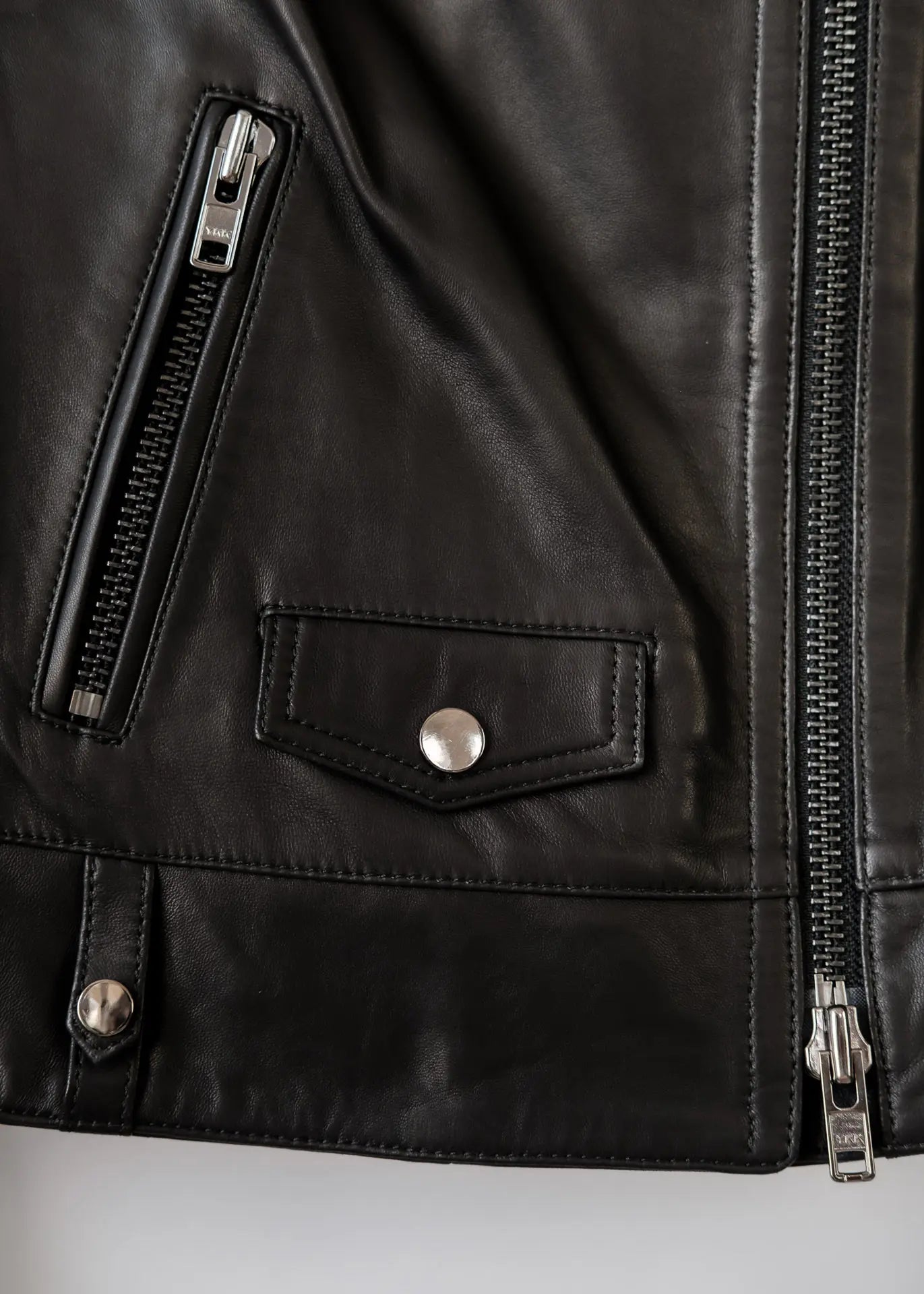 Biker leather jacket