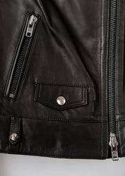 Biker leather jacket