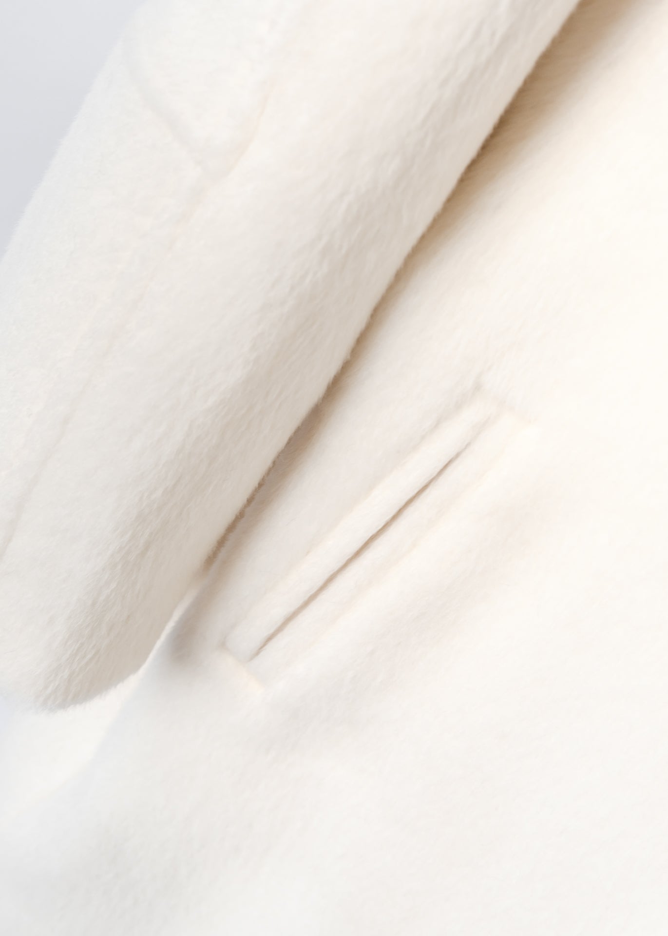 Oversized alpaca wool coat