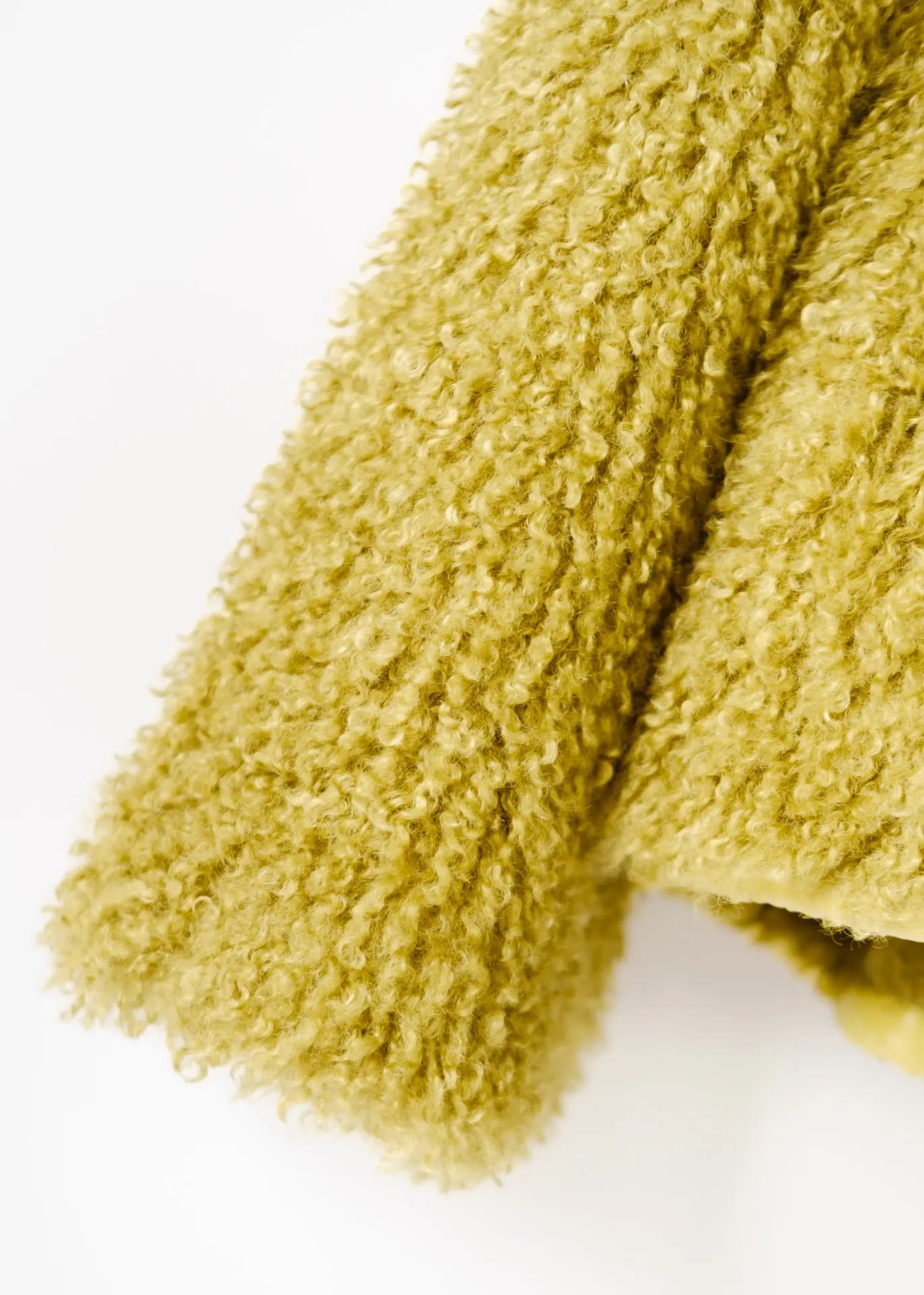 Curly Faux Fur Jacket with Hood