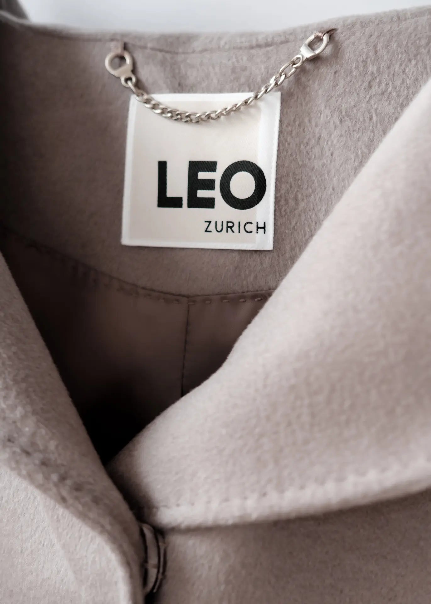 Long wool jacket with hood