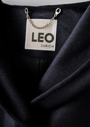 Long wool jacket with hood