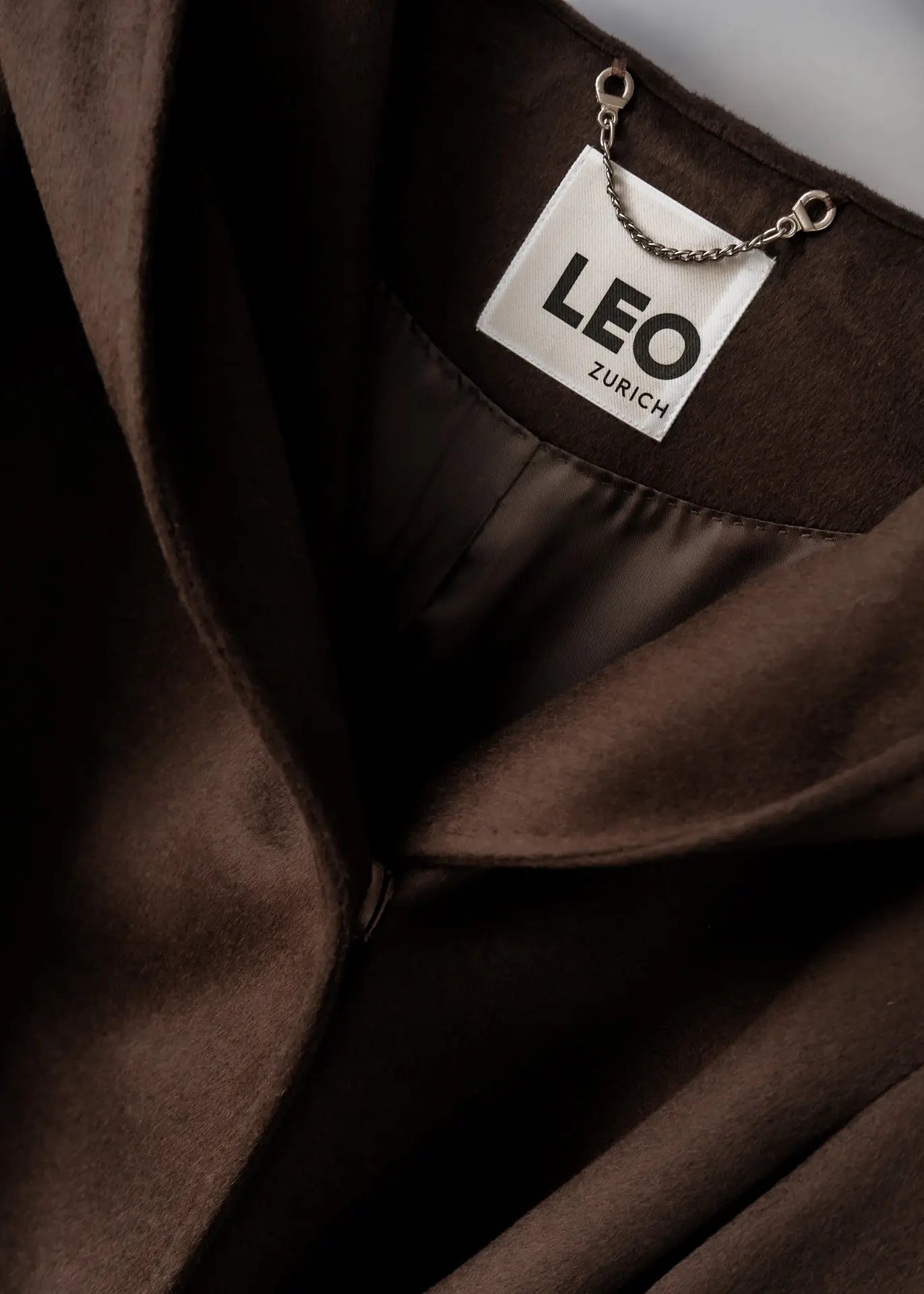 Long wool jacket with hood