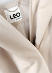 Long wool jacket with hood