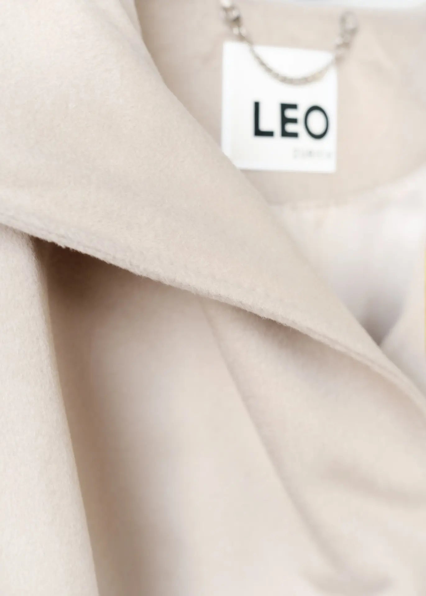 Long wool jacket with hood