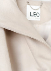 Long wool jacket with hood