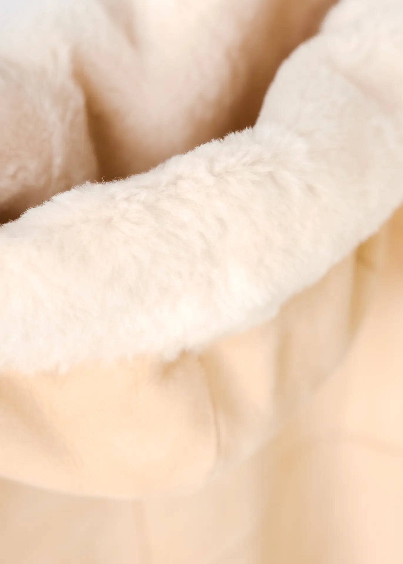 Suede lambskin coat with hood