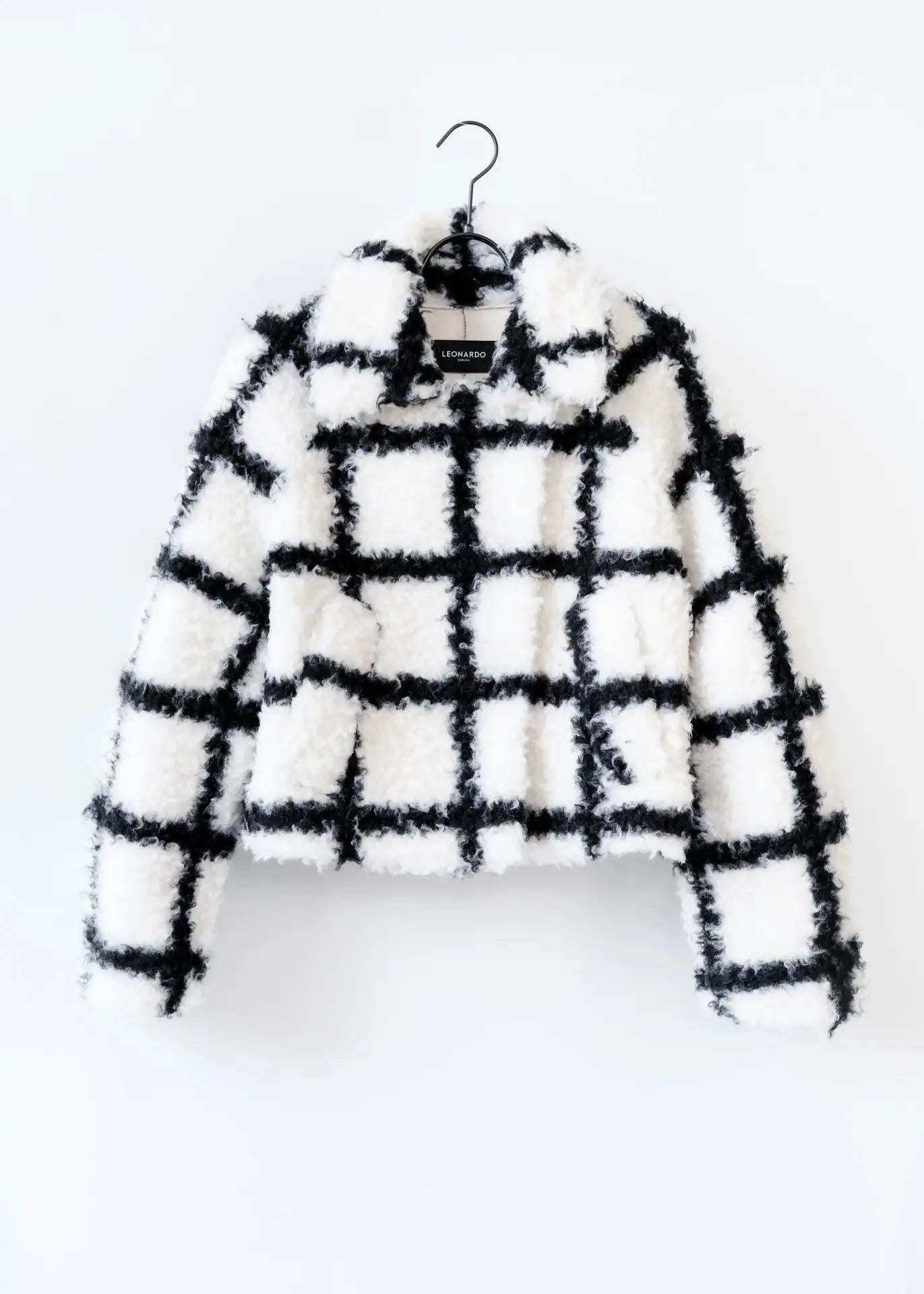 Checked wool jacket