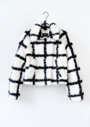Checked wool jacket