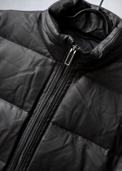 leather down jacket