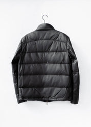 leather down jacket