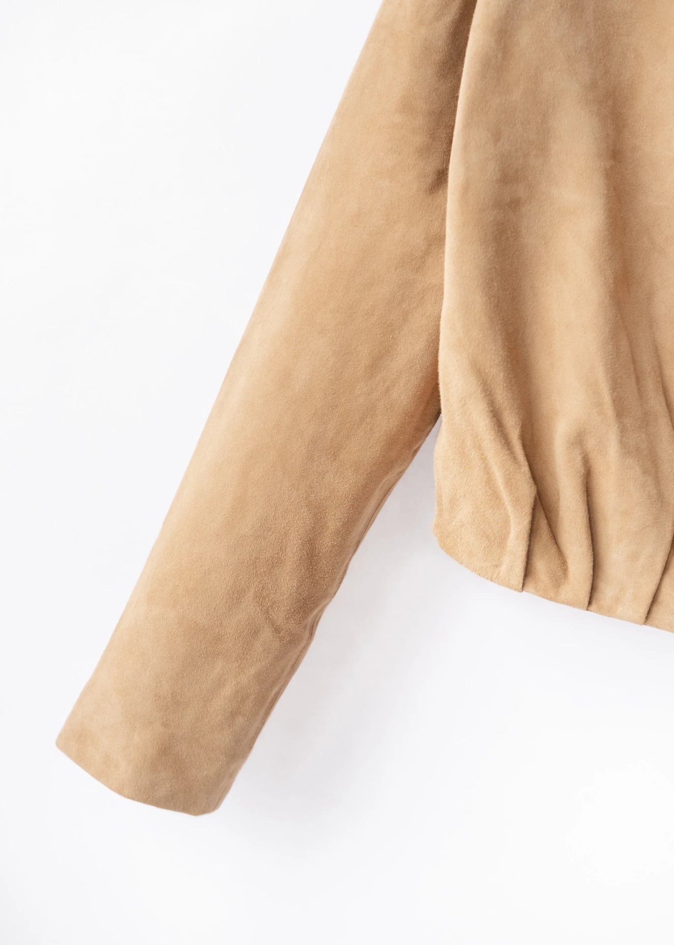 Cropped Wildlederjacke