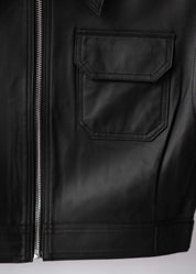 Cropped gilet made of vegan leather