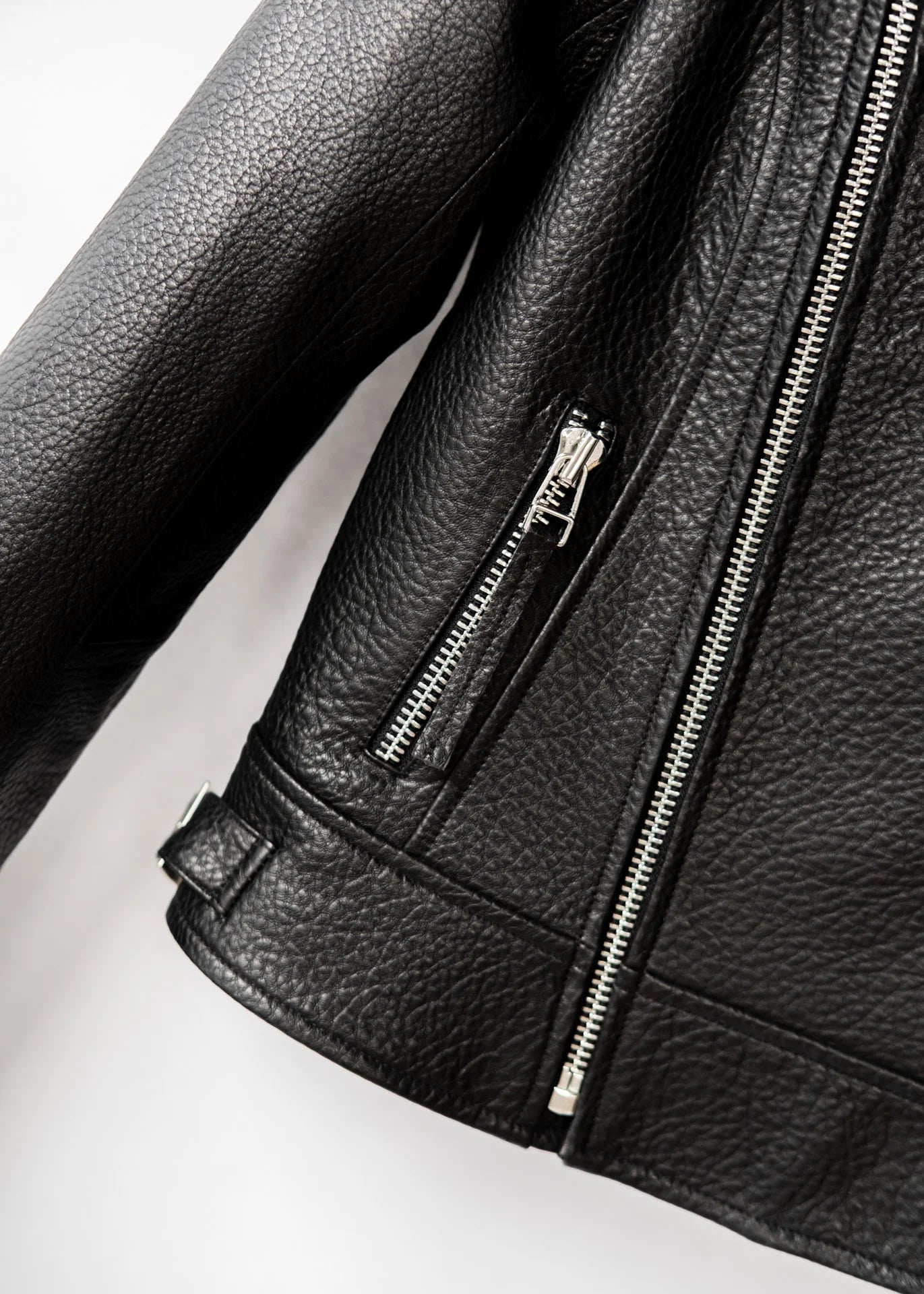 Biker leather jacket