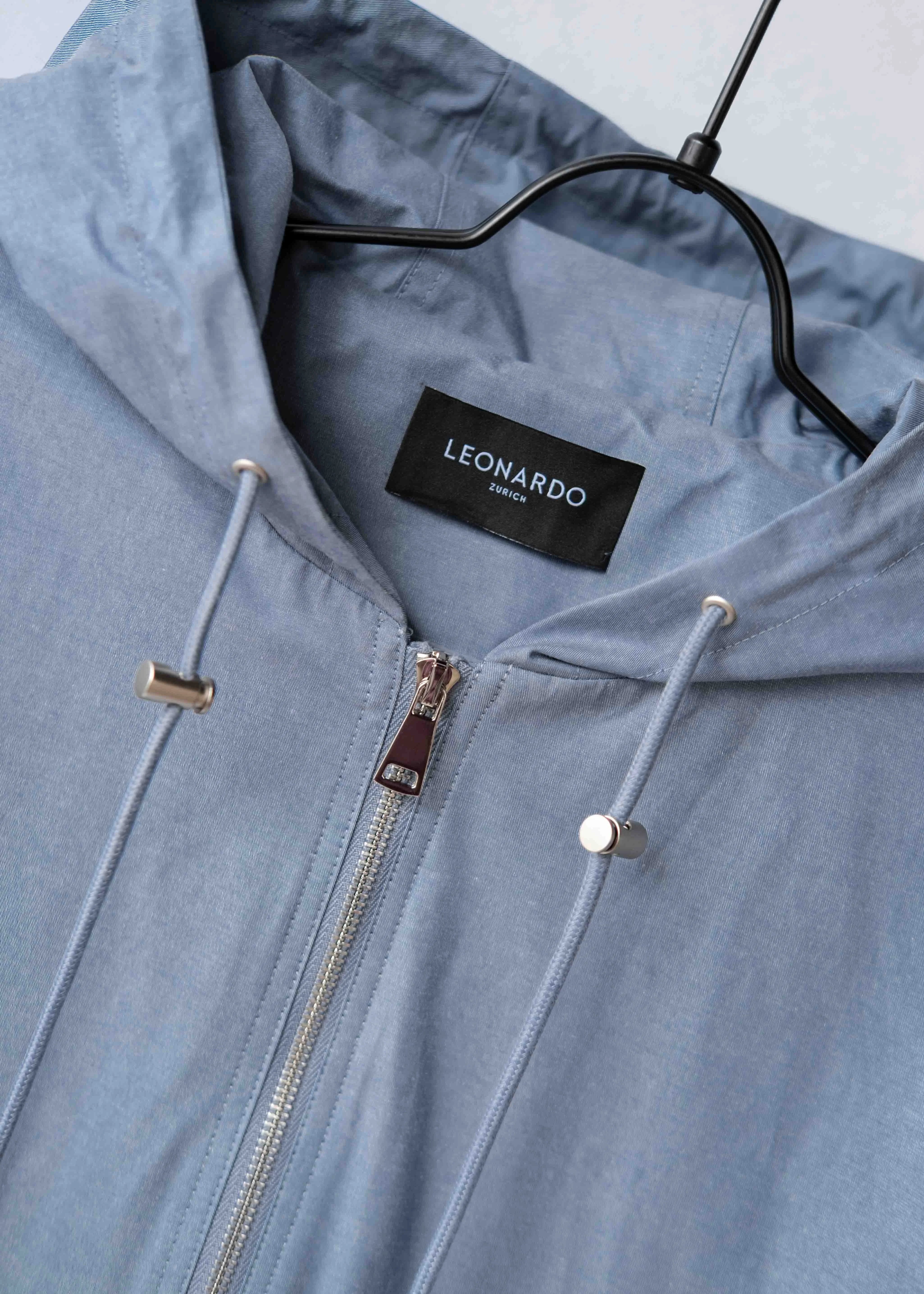 Light coat with hood