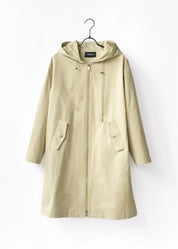 Lightweight coat with hood