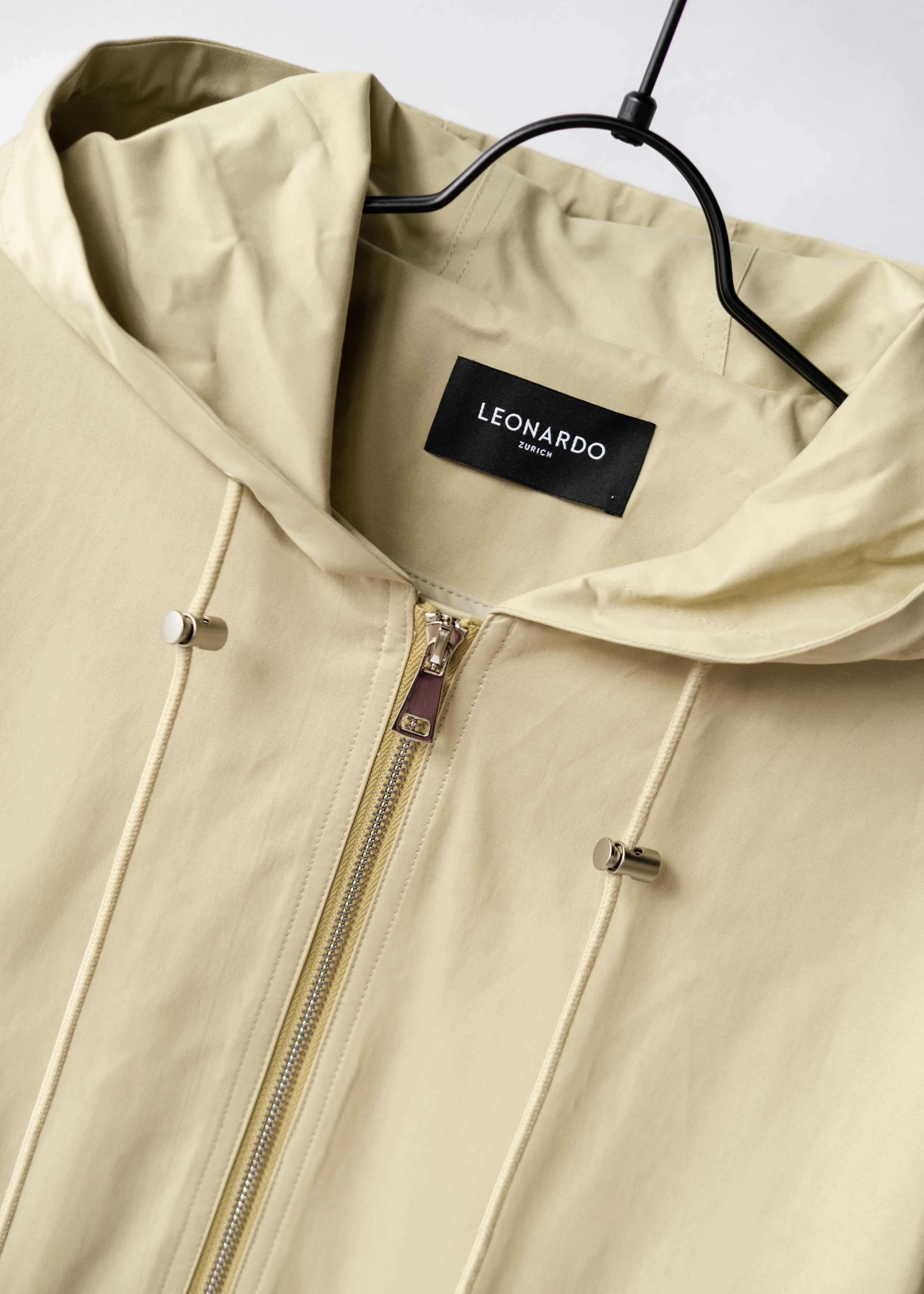 Lightweight coat with hood