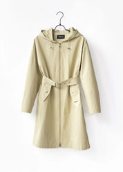 Lightweight coat with hood
