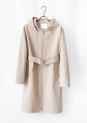 Lightweight coat with hood