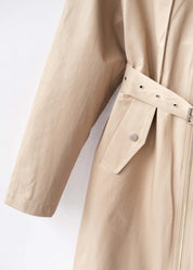 Lightweight coat with hood