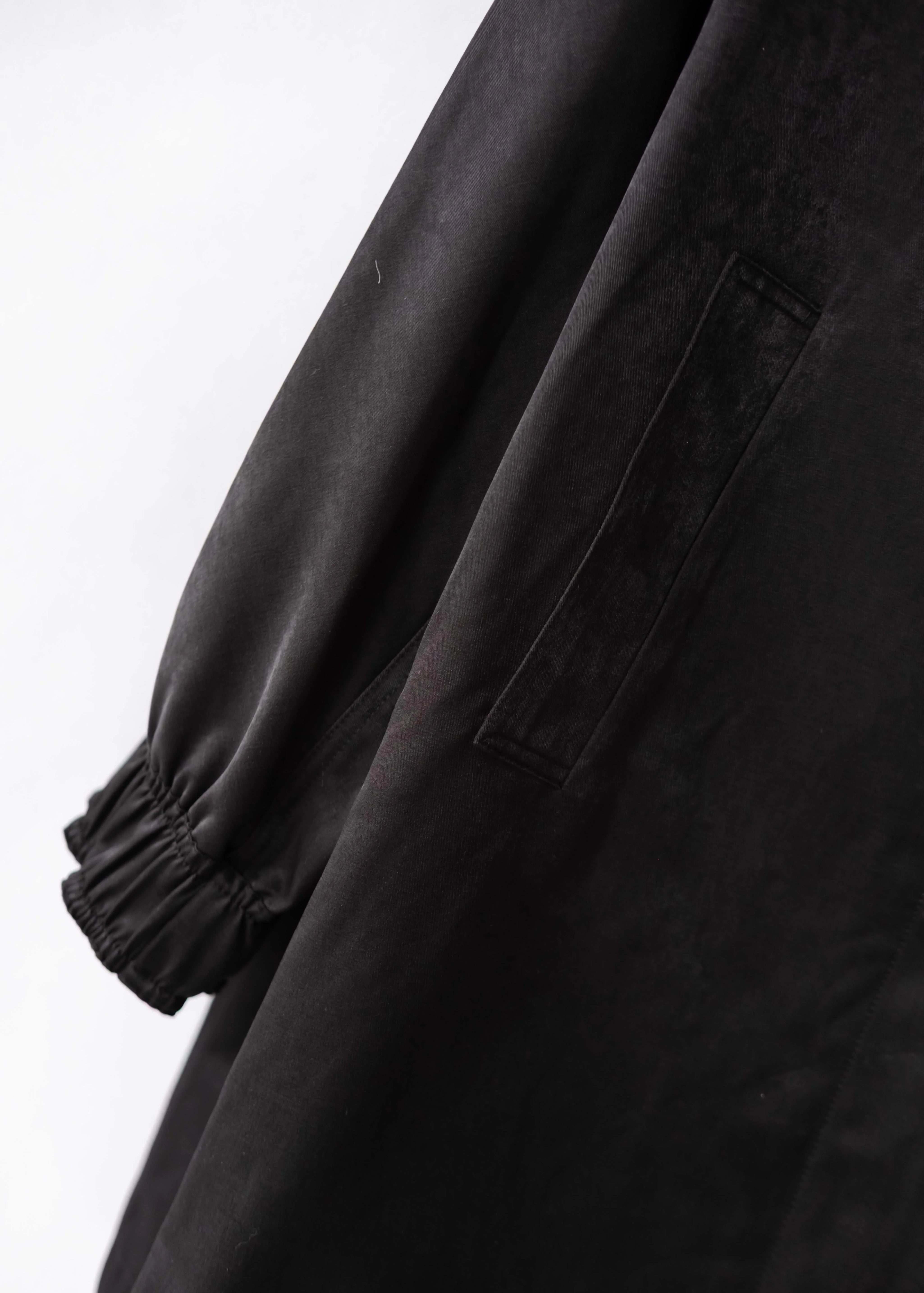 Minimalist hooded trench jacket