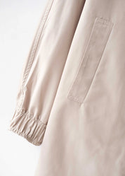 Minimalist hooded trench jacket