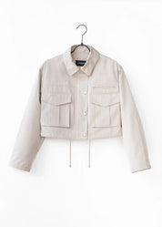 Cropped utility jacket