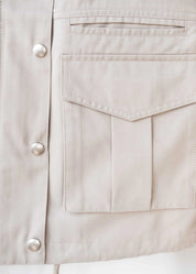 Cropped utility jacket