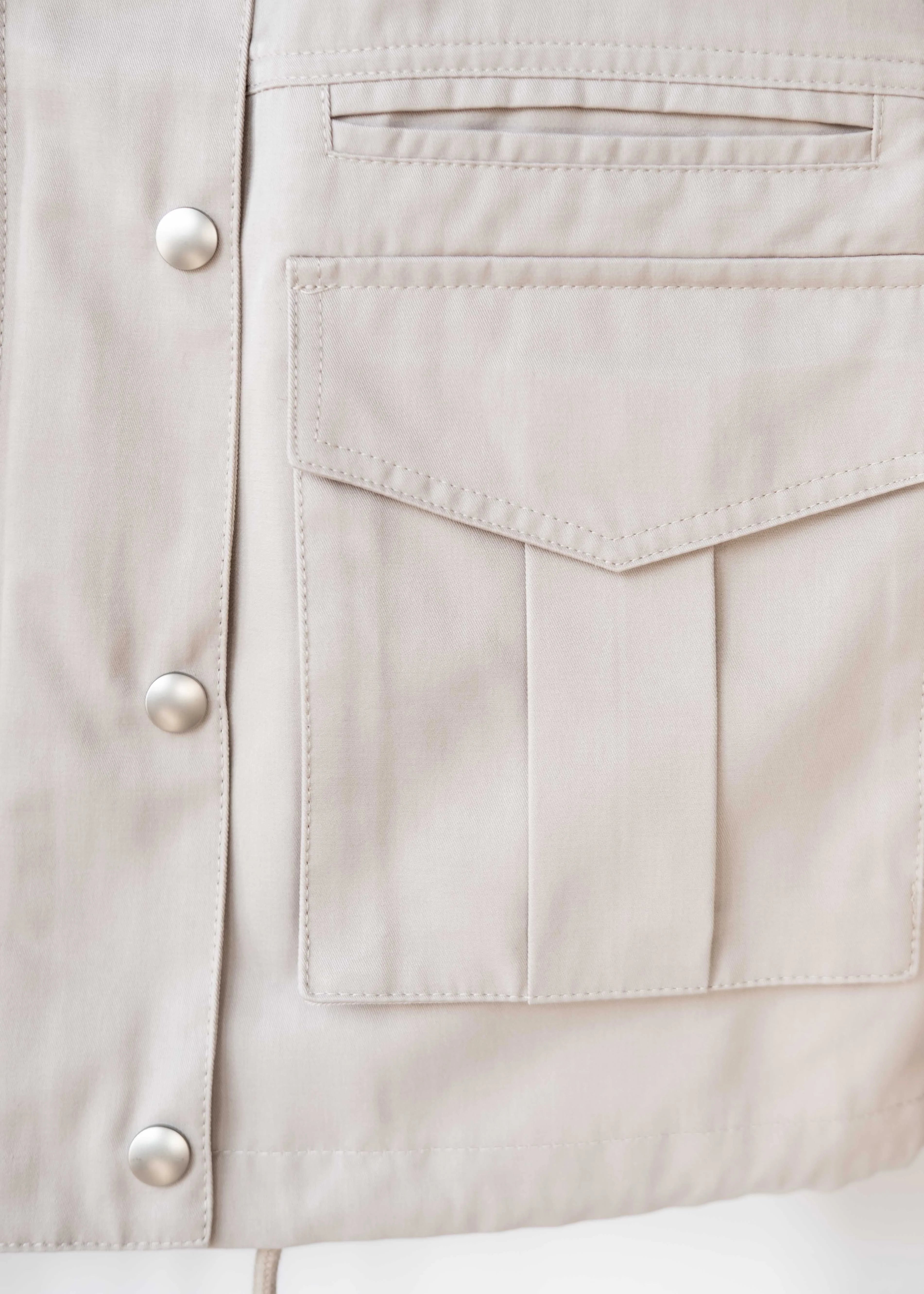 Cropped utility jacket