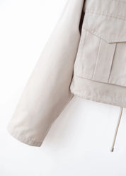 Cropped utility jacket