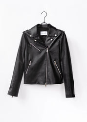 vegan leather biker jacket
