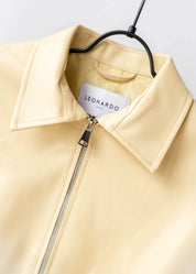 Cropped jacket made of vegan leather