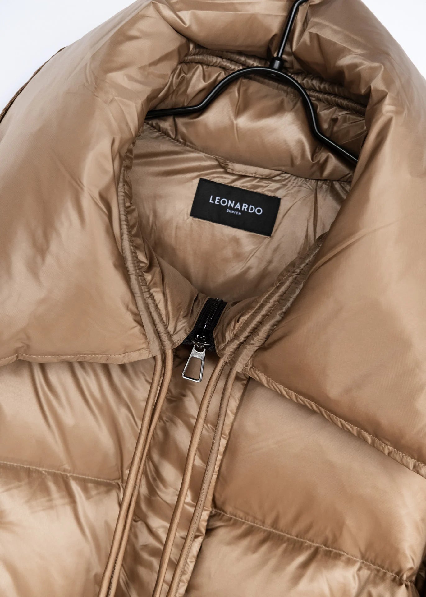 Daunenjacke mit Oversize-Kragen