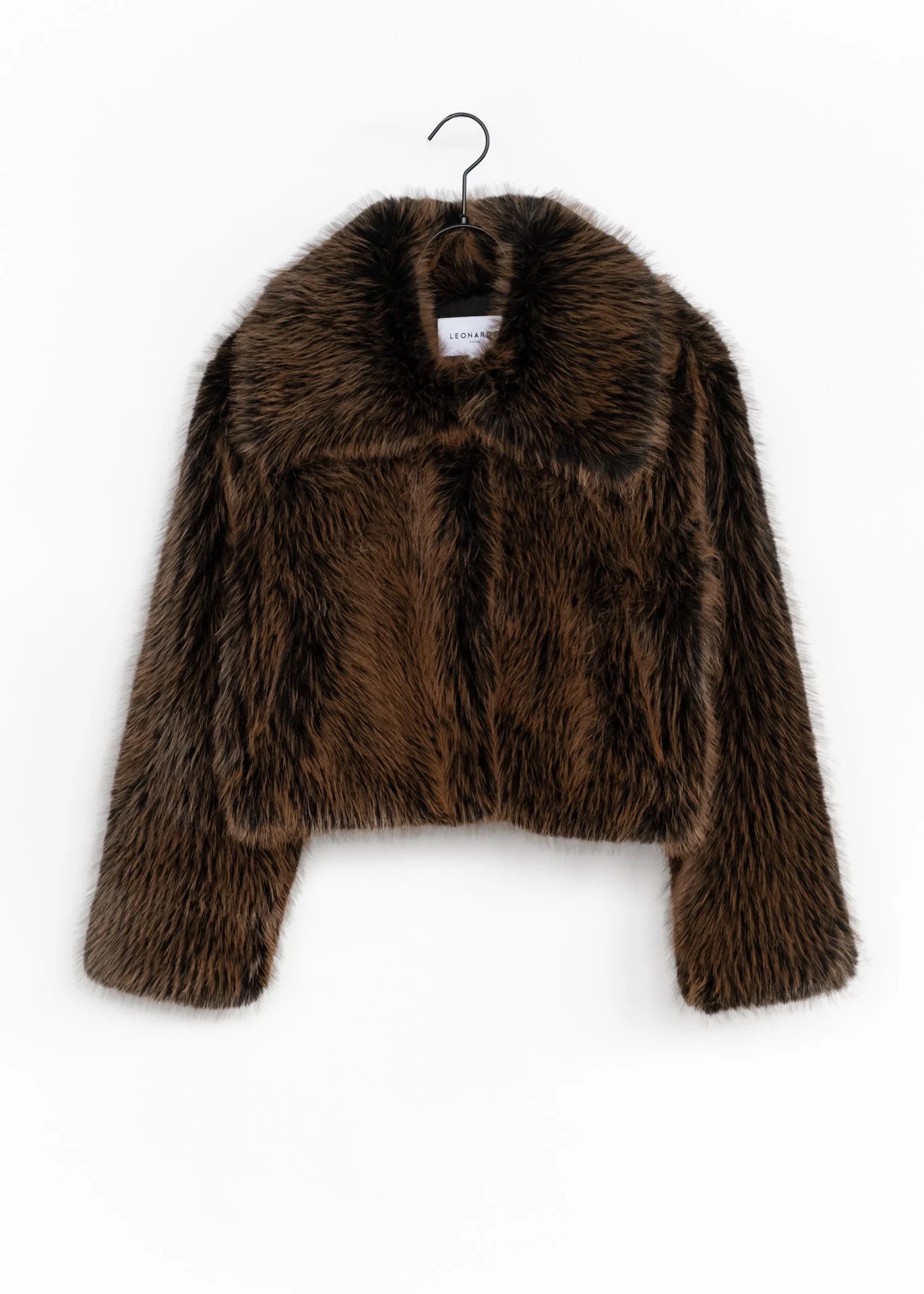 Cropped Kunstpelzjacke mit natürlicher Felloptik – Leonardo Zürich