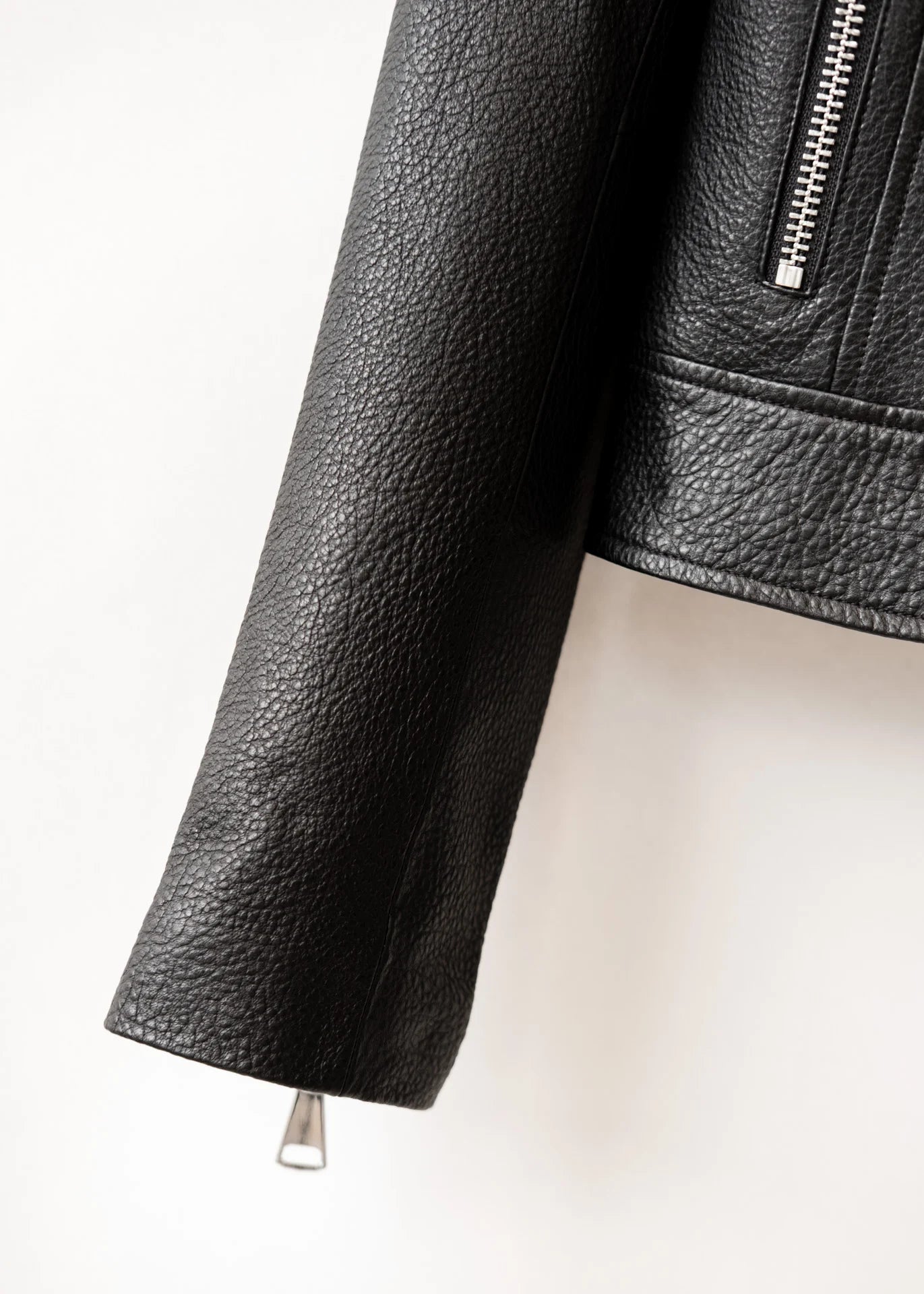 Lederjacke mit Stehkragen