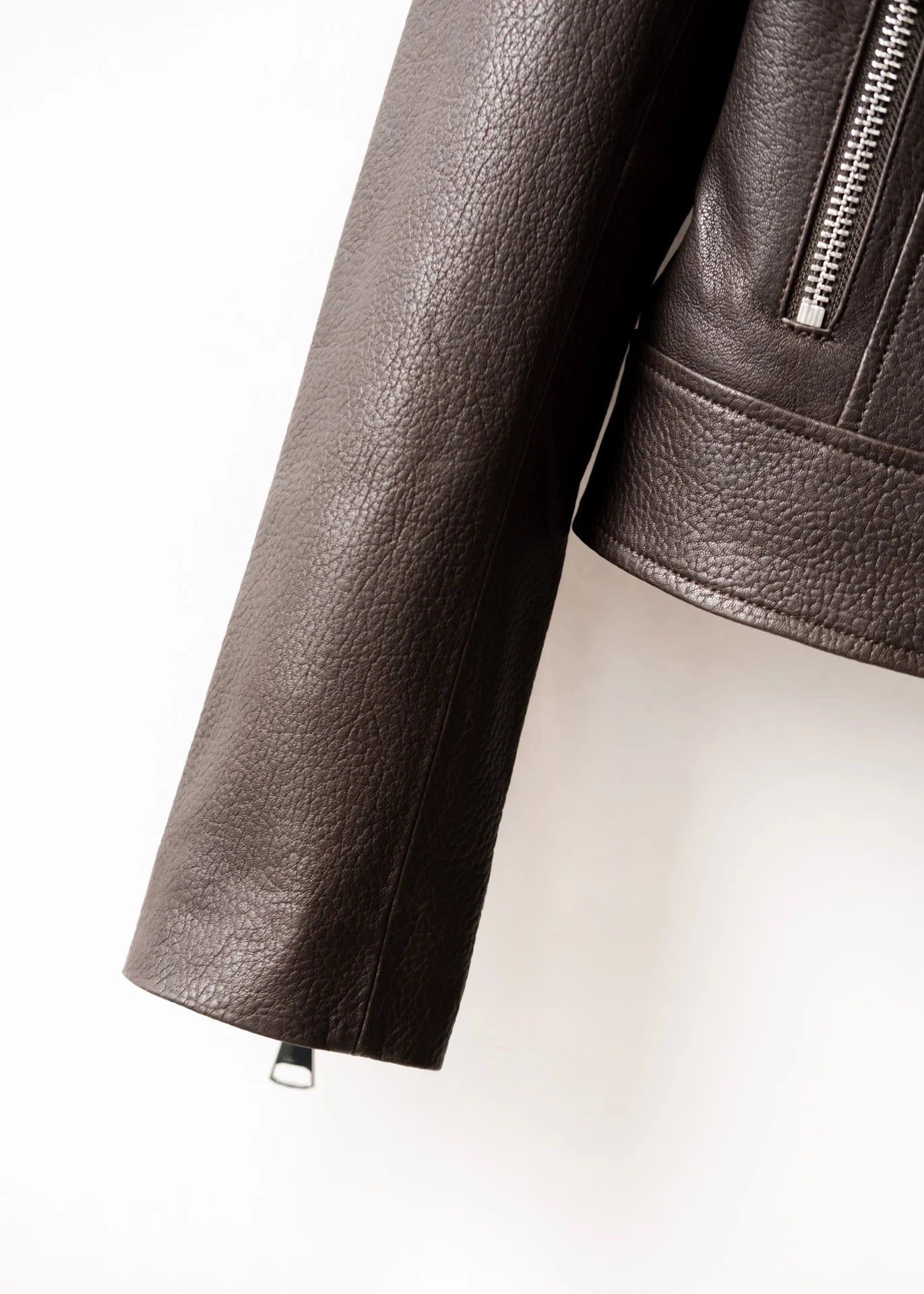 Lederjacke mit Stehkragen