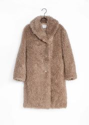 Curly Faux Fur Coat