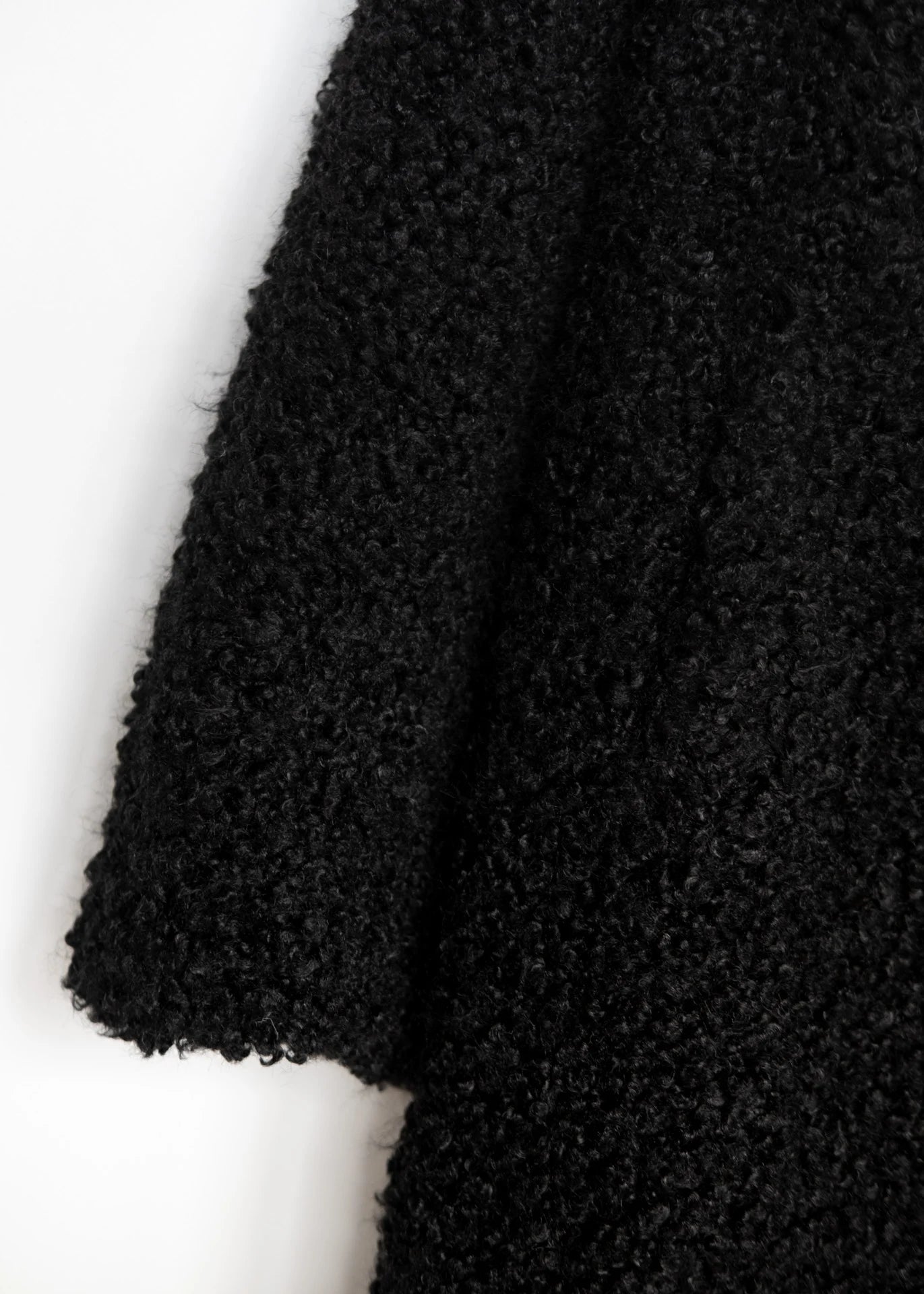 Long Curly Faux Fur Coat