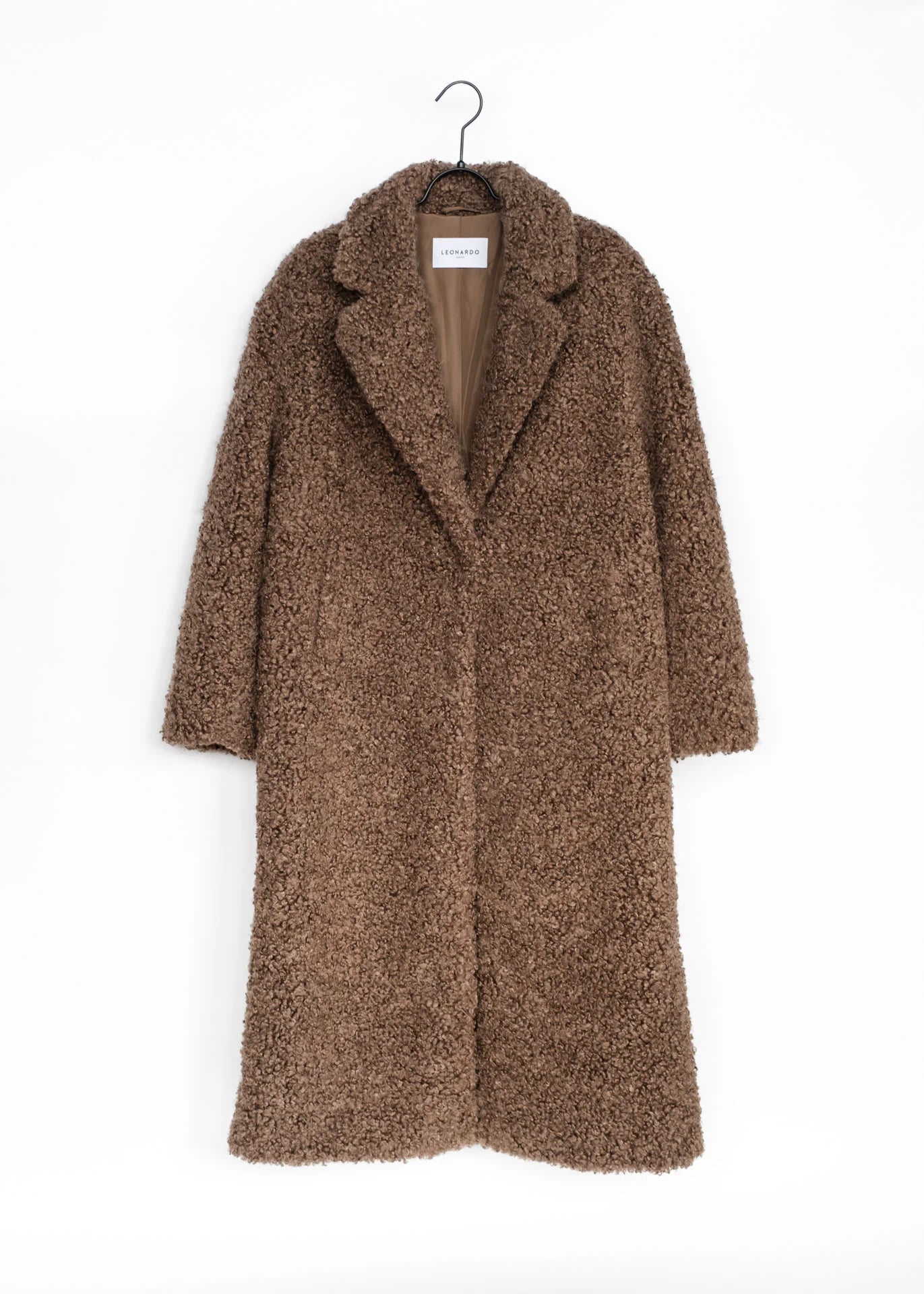 Long Curly Faux Fur Coat