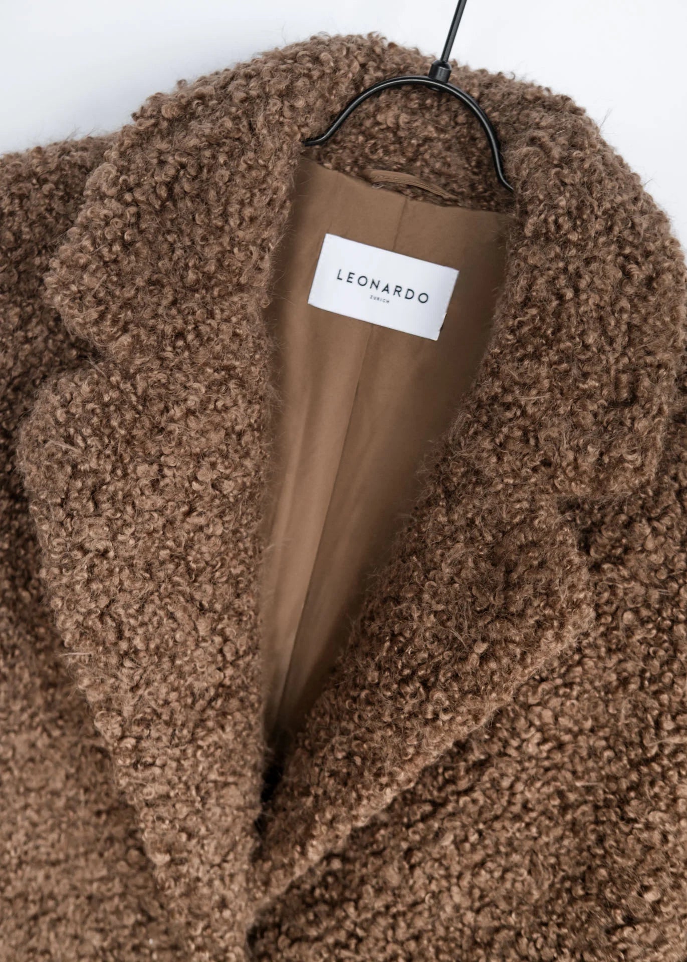 Long Curly Faux Fur Coat