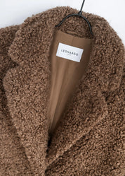 Long Curly Faux Fur Coat