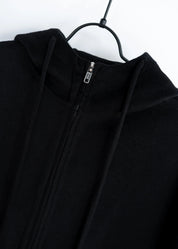 Wollmantel mit Kapuze