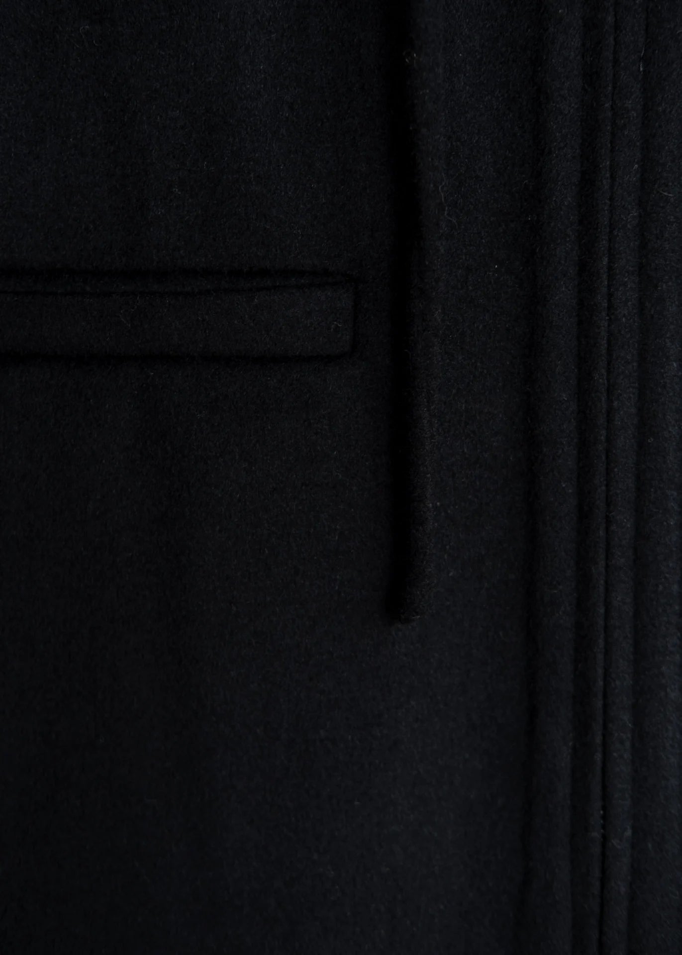 Wollmantel mit Kapuze