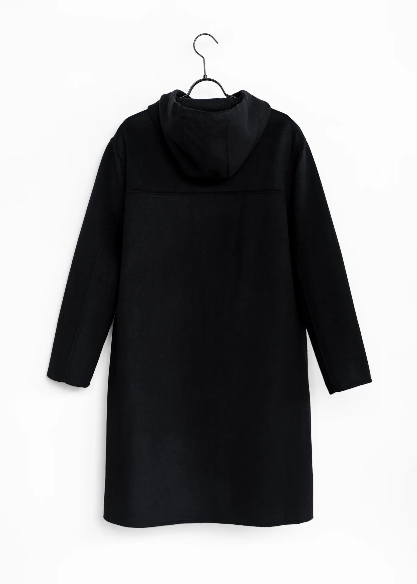 Wollmantel mit Kapuze