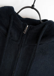 Wollmantel mit Kapuze