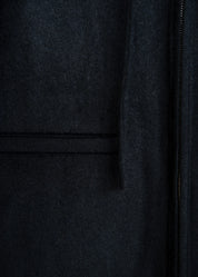 Wollmantel mit Kapuze